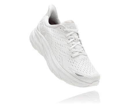 Hoka One One Clifton 8 Moški Road Tekaški Čevlji Bela / Bela SI-526473Q